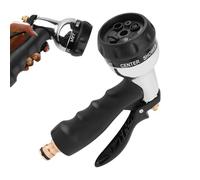 Buse De Tuyau Lourd - Tête De Pulvérisation En Métal, Sept Modes De Pulvérisation Réglables, Poignée Ergonomique Antidérapante, Conception De Connecteur Résistant Aux Fuites | Idéal Pour Le Lavage De