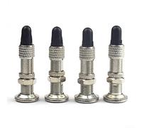 Buse de valve de chambre à air, 4 pièces Valve de vélo sans chambre à air avec valve de bois de poussière pour pneus