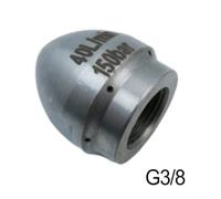 Buse de vidange de pression de sortie d'eau de 40 L pour nettoyer les saletés lourdes et les bouchons, buse de tuyau en acier inoxydable avec filetage G1/2" (G3/8")