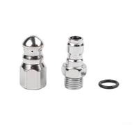 Buse de vidange pour nettoyeur haute pression avec géométrie de jet optimisée - Construction en alliage d'aluminium et pointe en acier inoxydable pour un contact efficace des tuyaux