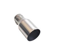 Buse D'échappement Acier Inoxydable 304 Tube Simple Brossé À Bouche Plate Voiture Modification Embout Echappement