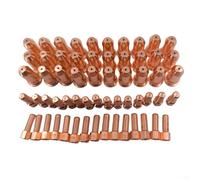 Buse d'électrode 52556 et 51248 pour torche plasma PT100 iPT100 PK60 60 pièces de rechange en cuivre (1,1 mm)