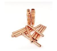 Buse d'électrode de soudage WP26 for soudage à l'argon, torche TIG, consommable 1,0 mm, 1,6 mm, 2,0 mm, 2,4 mm, 3,0 mm, 3,2 mm, électrodes en tungstène TIG, corps et pince de serrage, 12 pièces (taill