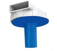 Buse d'entrée de piscine 11070 pour piscines Intex, dispose d'une bride réglable à 360 degrés, améliore le débit d'eau, comprend un connecteur pour plusieurs versions de piscine (bleu + blanc)
