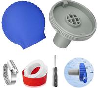 Buse d'entrée de piscine 32 mm,buse de sortie de piscine avec accessoires de raccordement de piscine,buse de piscine 32 mm,buse de piscine réglable,pour buse de piscine Intex Bestway