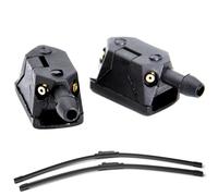 Buse d'essuie-glace de voiture - 2 buses de lavage réglables, buses de pulvérisation pour pare-brise, ajustement | Pulvérisateur d'eau haute pression avec design à 4 voies, solution de nettoyage