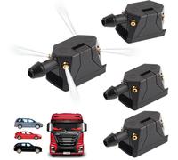 Buse d'essuie-glace de voiture - 4 trous - Buse de lavage universelle pour pare-brise avant - Jet d'eau 4 voies - Vision claire - Pour la plupart des modèles de voitures (camions x 4)