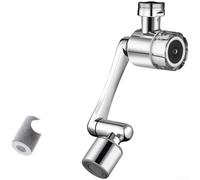 Buse d'extension de robinet réglable avec mouvement complet à 360 degrés et débit d'eau double mode pour applications de cuisine (B)