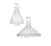 Buse D'extraction D'aspirateur 38 Mm, Tête De Brosse Rotative, Buse Pivotante Transparente, Nettoyeur De Tapis, Sèche-linge, Pièce D'aspirateur(2pcs)