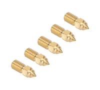 Buse d'extrudeuse d'imprimante 3D en laiton M6, buse d'imprimante haute vitesse pour extrémité 5 S1 extrémité 7 1.75mm 0.6mm/0,02 pouces 5 pièces