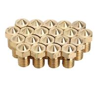 Buse d'extrudeuse en laiton M6 pour imprimante 3D, 20 pièces, haute qualité, 0.4mm, V6, 1.75mm