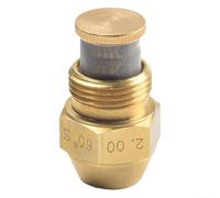 Buse d'huile de pulvérisation à 60 degrés pour brûleurs diesel, corps en laiton avec composants de dosage en acier inoxydable, filetage BSPT 9/16 (2.0 60°)