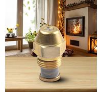 Buse d'huile pour brûleur de chaudière pour injecteur de 60 degrés et compatible au méthanol avec corps en laiton et pièces de dosage en acier inoxydable, GPH (0,45 à 60°)