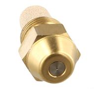 Buse d'huile pour brûleur de chaudière pour injecteur de 60 degrés et compatible au méthanol avec corps en laiton et pièces de dosage en acier inoxydable, GPH (0,6 à 60°)