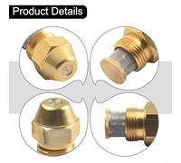Buse d'injecteur d'huile pour brûleur diesel avec débit personnalisable et pulvérisation de 60 degrés (0,45 à 60°)