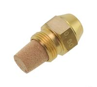 Buse d'injecteur pour brûleur à huile avec angle de pulvérisation de 60 degrés et construction en laiton (0,5 à 60°)