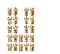 Buse en Laiton entièrement métallique MK8 V6, extrudeuse à tête J Hotend for 1,75 mm A8 Crea-lity CR-10 Ender 3 MK8 Makebot, Kits de pièces d'imprimante 3D, 22 pièces(V6 Kit A,for 1.75mm Filament)