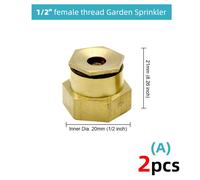 buse en laiton,pulvérisateur de jardin,système de refroidissement par brumisation en cuivre,filetage d'irrigation,outils d'arrosage - Type 2pcs - a