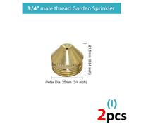 buse en laiton,pulvérisateur de jardin,système de refroidissement par brumisation en cuivre,filetage d'irrigation,outils d'arrosage - Type 2pcs - i