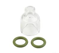 Buse en verre TIG pour WP9/17/18/20/26, vision claire, tasse transparente résistante à la chaleur avec joints toriques, buse de lentille à gaz pour torche de soudage TIG (5)