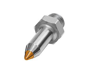 Buse fine 1/2 à 27 UNS Buse de sécurité pour pistolet à bulle haute performance en acier - MS - Longueur 45 mm - Diamètre de la buse : 10 mm