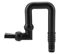 Buse Flexible d'Écoulement d'Eau en Plastique Noir, Bec Rotatif pour Aquarium et Bassin - Rotation Libre à 360°, Compatible Pompe de Circulation