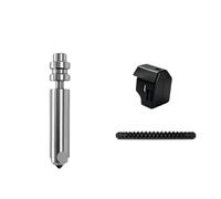 Buse for imprimante 3D Anycubic Kobra X, pièces de rechange usinées avec précision, résistantes à l'usure, 0.25/0.4/0.6/0.8mm, 1 à 5 pièces(5PCS,Nozzle brush sleeve 0.4mm)