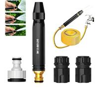 Buse Haute Pression,3 Jets Réglables avec Booster - Embout Puissant pour Eau - pour Lavage Auto, Nettoyage Maison, Arrosage Et Jardinage