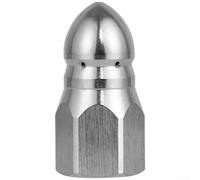 Buse haute pression en acier inoxydable avec double jet 1 à l'avant et 6 à l'arrière pour une performance fiable dans les tâches de nettoyage ((1,6))