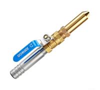 Buse haute pression en laiton de 10,2 cm avec design amovible et sortie d'eau de 4 mm pour un lavage et un rinçage efficaces de la voiture