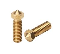 Buse Hotend Vol for imprimante 3D, filetage M6, 0,2/0,3/0,4/0,5 mm, for kit de mise à niveau de filament 1,75 mm, 1/3/5/10 pièces(1Pcs brass,0.4mm)