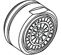buse Ideal Standard M24X1- A , nickel mat A960321BX