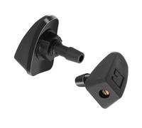 Buse lave-glace avant capot Compatible Avec Toyota Pour Yaris Pour Auris Pour RAV4 Métal ABS Noir 360° Réglable Voiture Essuie-glace Gicleur Lave-glace Buse