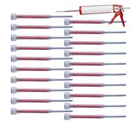 Buse mélangeuse pour époxy, cartouche de 20 tubes en résine, buse pour mélanger les adhésifs, pour réparer les fissures dans le béton et renforcer les structures de construction