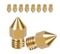 Buse MK8, buse en laiton d'extrudeur 3D, buse d'imprimante 3D CR-8 / CR-10 / CR-10 / ENDER 3 / ENDER 3 / ENDER 3S / 5/6 etc. 3mm/0.2mm 10 pièces