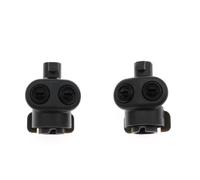 Buse nettoyage Compatible avec Nissan Pour Qashqai 2006-2018 buse de nettoyage de phares de voiture buse de pulvérisation couvercle de capuchon connecteur de support(2pcs)