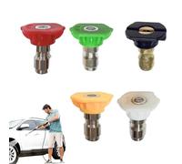 Buse Nettoyeur Haute Pression Turbo - Corps Acier Renforcé Double Tête Rotative, Eau Concentré Puissance Élevée, Embout Adaptateur Lavage Véhicule Performant, Spray Nettoyage Profond Durable | Usa