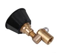 Buse pivotante réglable pour irrigation de jardin Construction en cuivre, finition noire, interface filetée 14 × 1,5 mm, convient pour