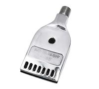 Buse plate en acier inoxydable, ligne mâle 1/4 "BSPT, couteau à Air, buse de soufflage de poussière à 16 trous pour souffleur d'air comprimé, argent 2pcs Double Row 16-hole Stainless Steel (Polished)