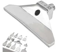Buse plate en alliage, Peigne à couteau en aluminium et acier inoxydable, buse Jet plat 1/4 T, plusieurs tailles, 2/5 pièces(5pcs,48 Hole SS(Polished))