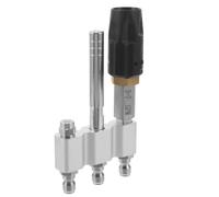 Buse pour Nettoyeur Haute Pression Réglable en Acier inoxydable | Embout Argenté, Ajustement D’Angle Facile, Format 16x8,5x3cm, Pièce Résistante pour Appareils Compatibles