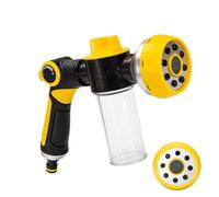 Buse pour tuyau d'arbre haute performance - pistolet pulvérisateur avec réservoir de détergent - spray de nettoyage réglable pour fleurs animaux de compagnie voiture lavage terrasse pelouse