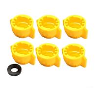 Buse Pulvérisateur Jardin Quick Release 2.2cm Jaune(6pcs)