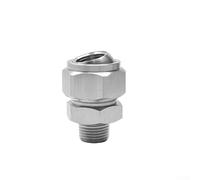 Buse Pulvérisation 304 Réglable Pivotante Buse Pulvérisation(2 points) | Acier 304 pour premium, anti-rouille, jet fin ajustable, base pivotante 155°, pour idéal humidification