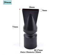 Buse réglable à 360 degrés pour aquarium,tuyau de sortie d'eau,débit d'eau,bec de canard,corne de canard,style de bouche de trompent,pompe à filtre - Type Short Flat Head 20mm-1pc