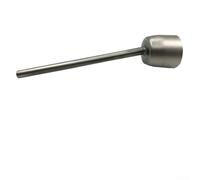 Buse ronde de soudage en plastique 1600 W avec pointe en acier inoxydable étendue pour outils de soudage à air chaud - Buse profonde pour complexe