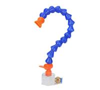 Buse ronde filetée, tuyau en plastique Flexible pour liquide de refroidissement, eau et huile, avec interrupteur, pour fraiseuse de tour, Machine CNC Single tube 11.8 in Flat Nozzle