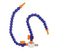 Buse ronde filetée, tuyau en plastique Flexible pour liquide de refroidissement, eau et huile, avec interrupteur, pour fraiseuse de tour, Machine CNC Double tube 15.7 in Round Nozzle