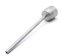 Buse ronde professionnelle en acier inoxydable - Diamètre : 5 mm - Longueur : 145 mm - Compatible avec le pistolet à air chaud Leister Triac S/ST/AT - Pour pistolet à air chaud