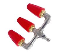 Buse rotative de turbine - Triple nettoyeur haute pression, accessoires de nettoyage de connecteur rapide de 4000 psi, accessoire de nettoyage de surfasce, embout industriel universel | Engrenage